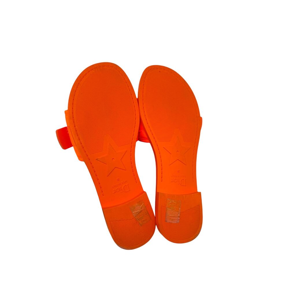Christian Dior Fabric Diorevolution Slides Orange Fluo Technical Stretch Size 39 - Picture 4 of 6